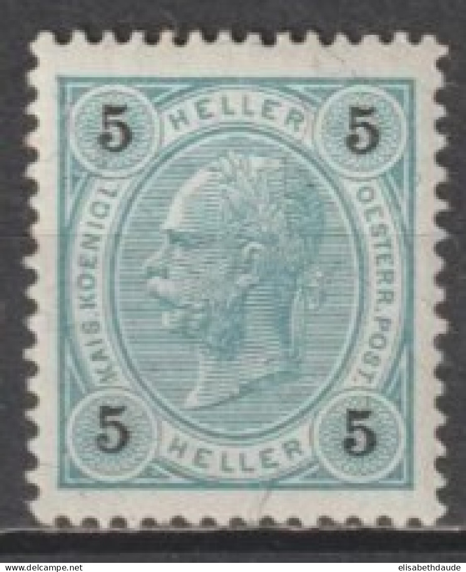 AUTRICHE - 1899 - YVERT N°68 ** MNH ! - COTE = 25 EUR - Neufs