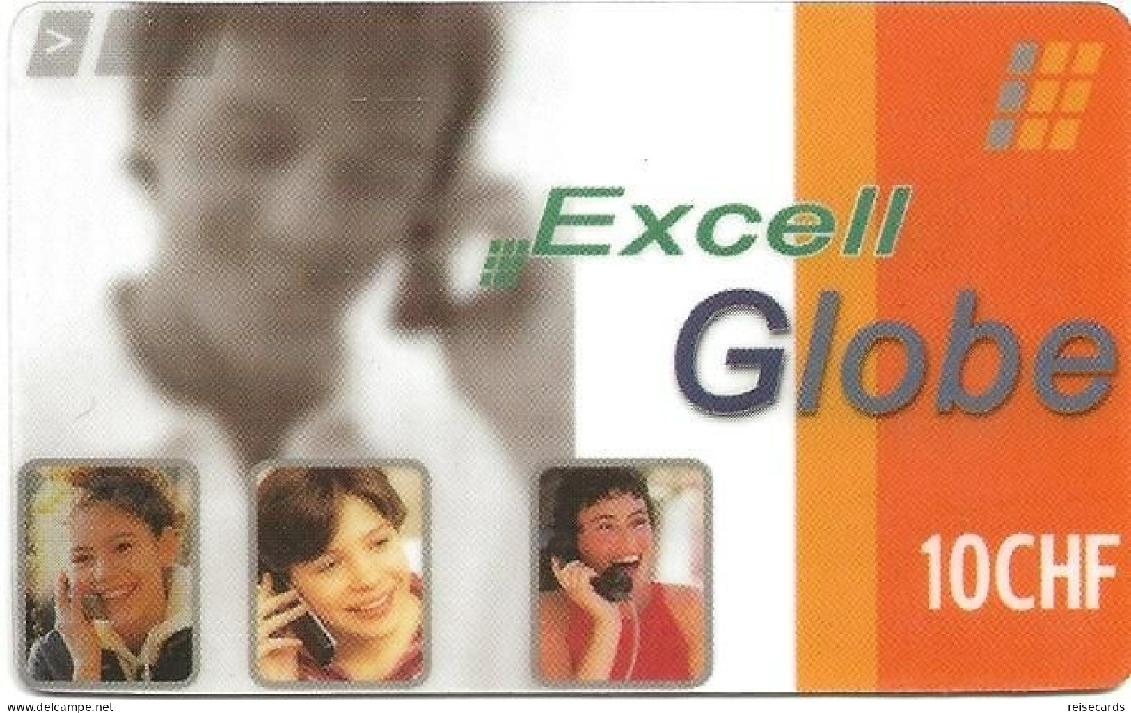 Switzerland: Prepaid Excell Globe - Toll Free Mobile 0800 00 14 87 - Schweiz