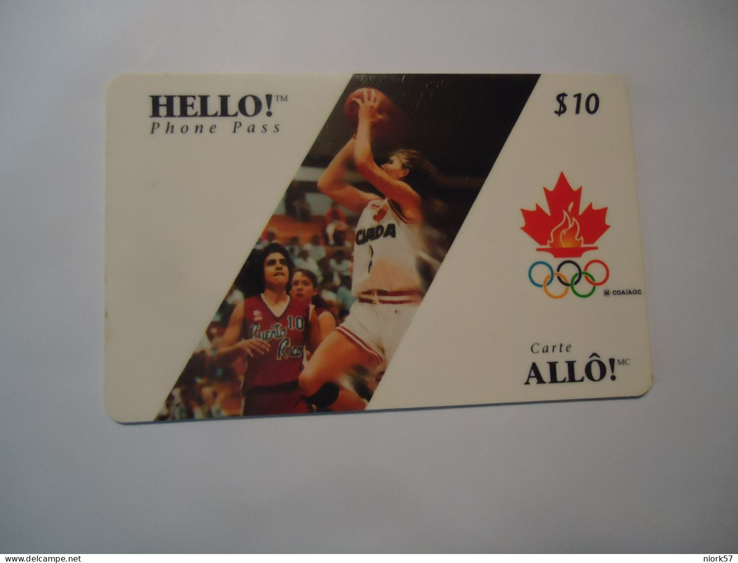 CANADA   USED   BASKETBALL OLYMPIC GAMES - Kanada