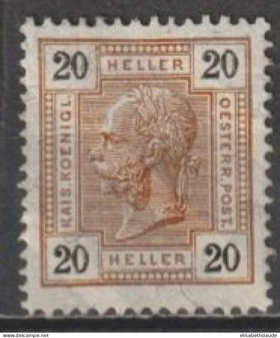 AUTRICHE - 1904 - YVERT N°87 * MLH - COTE = 40 EUR - Unused Stamps