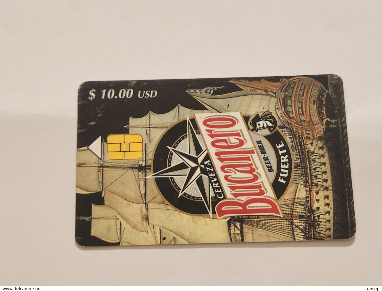CUBA-(CU-ETE-0126)-Cerveza Bucanero-(26)-($10)-(Number Deleted And Not Seen)-used Card+1card Prepiad Free - Cuba