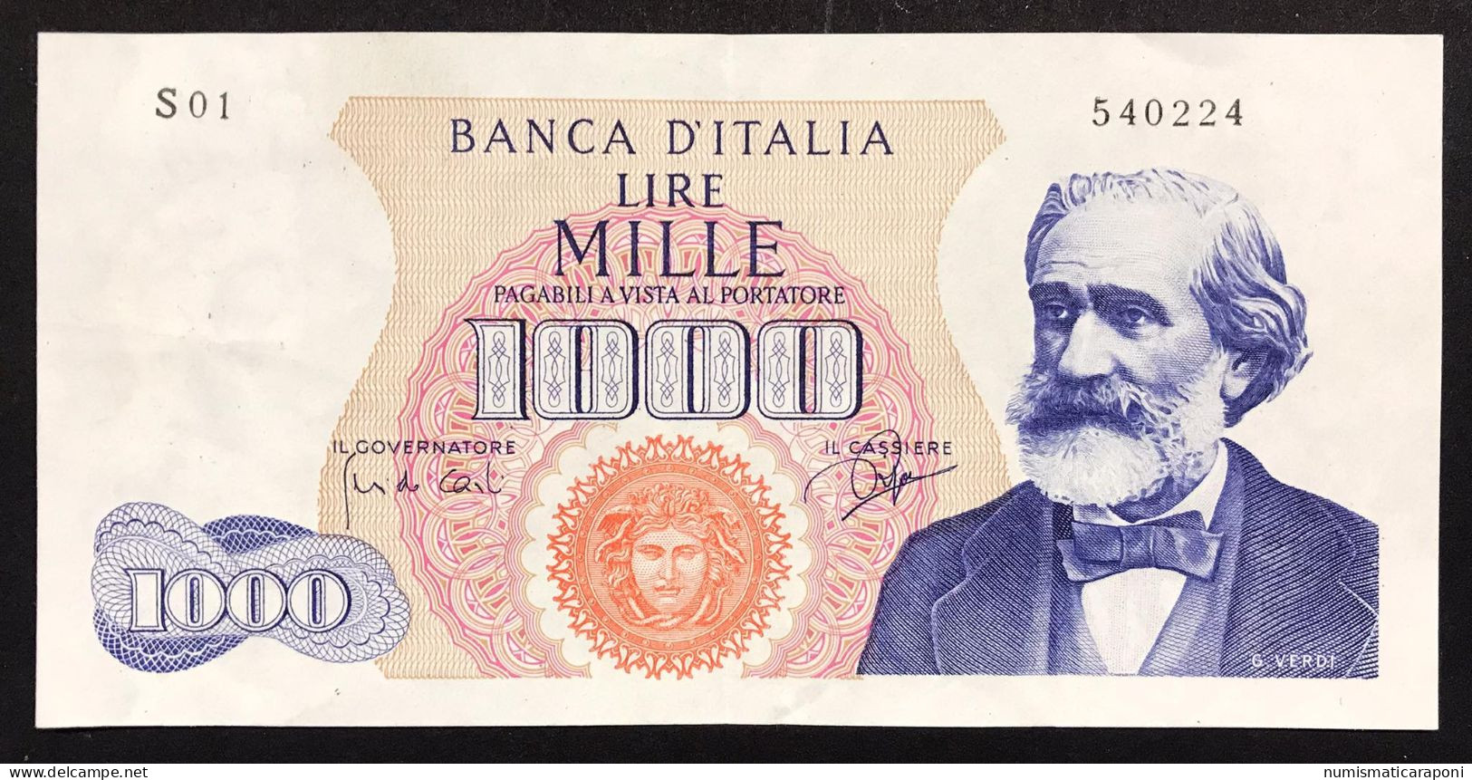 1000 LIRE VERDI I° TIPO 14 07 1962 Q.spl Naturale LOTTO 313 - 1.000 Lire