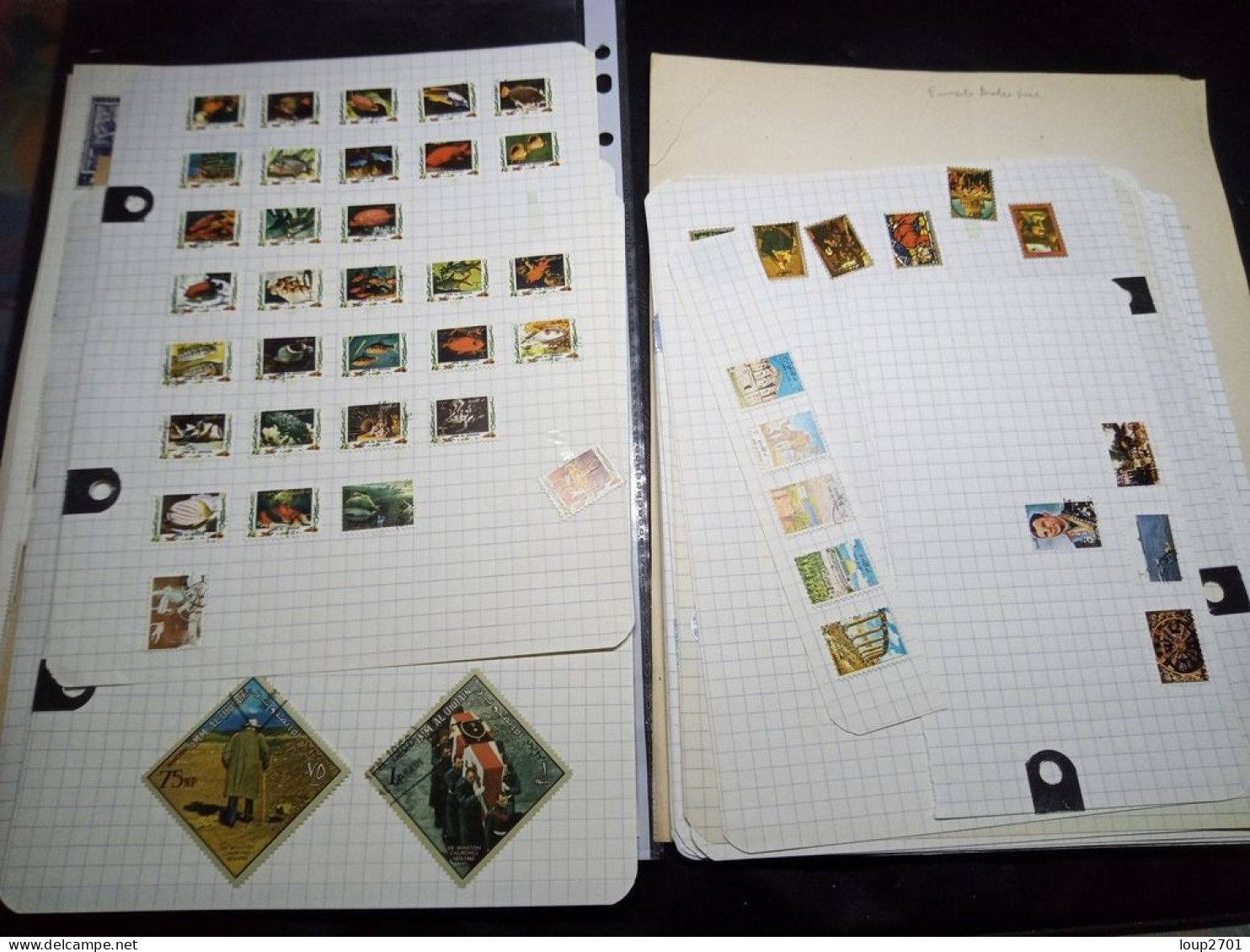 DM725 LOT FEUILLES MONDE N / O A TRIER COTE++ ANCIEN PRIX 10€ DEPART 7€ - Collections (en Albums)