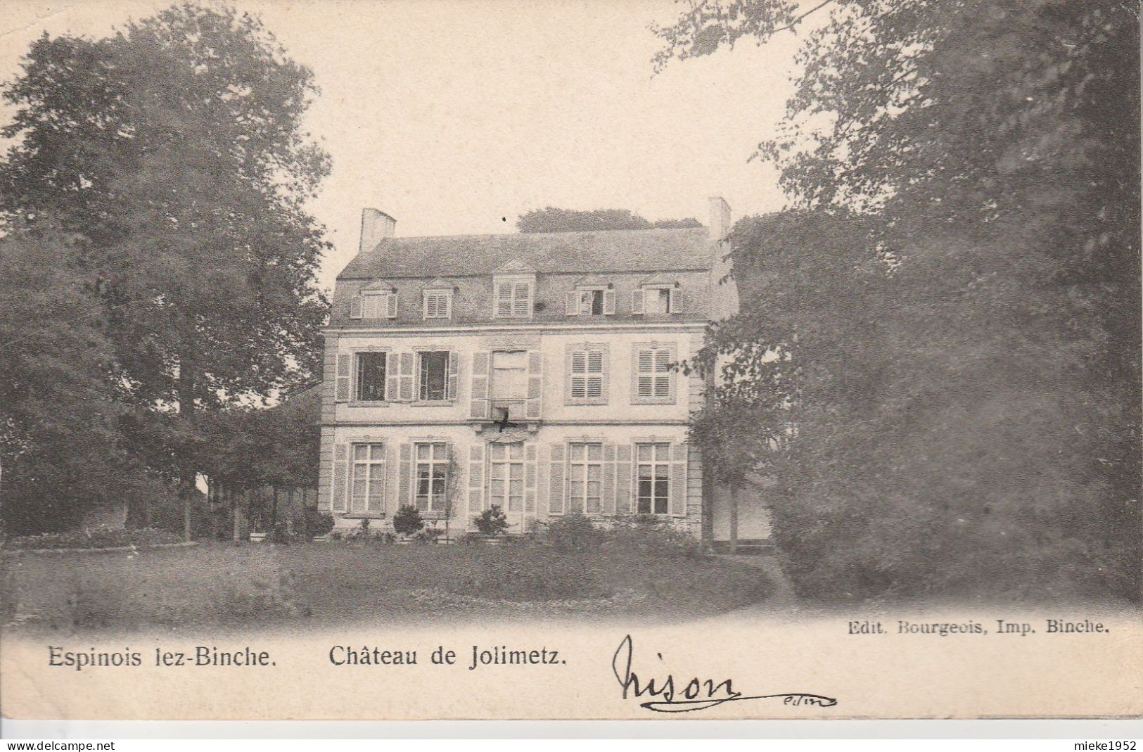 Espinois - Lez - Binche  : Château De Jolimetz - Binche
