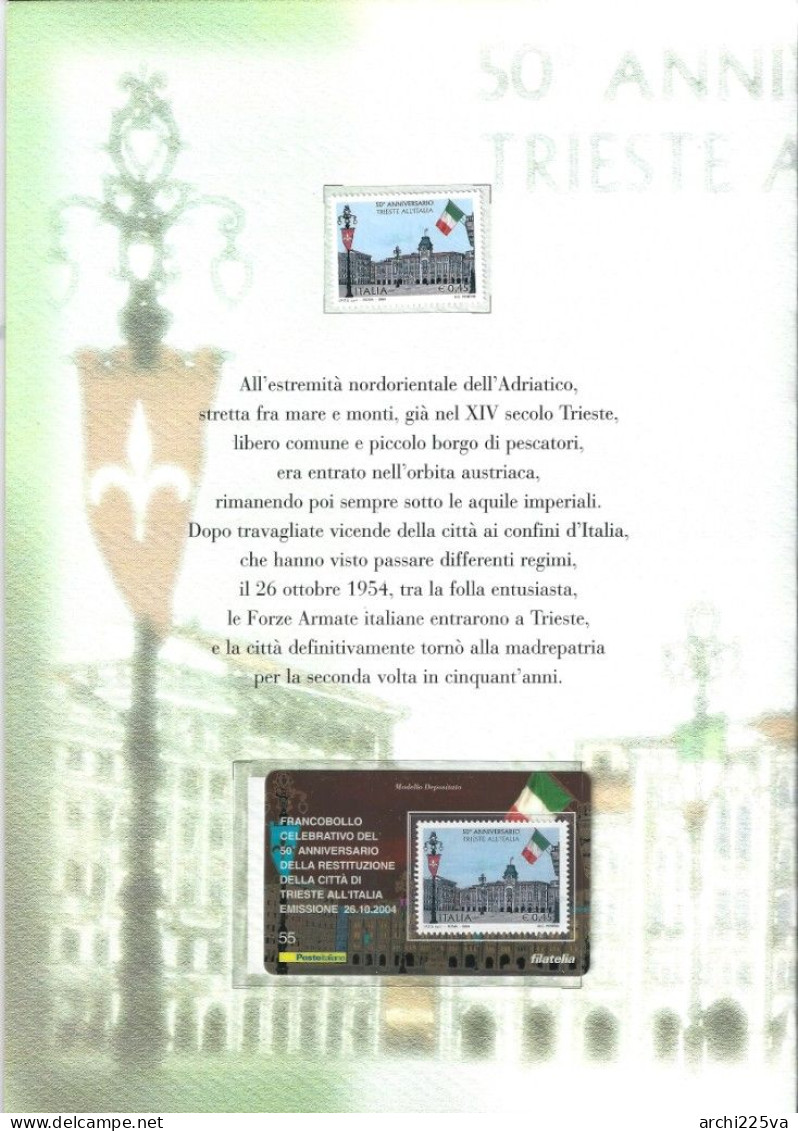 -  ITALIA 2004 - FOLDER - 50° TRIESTE - In Vendita Al FACCIALE - Cat. ? € - Folder