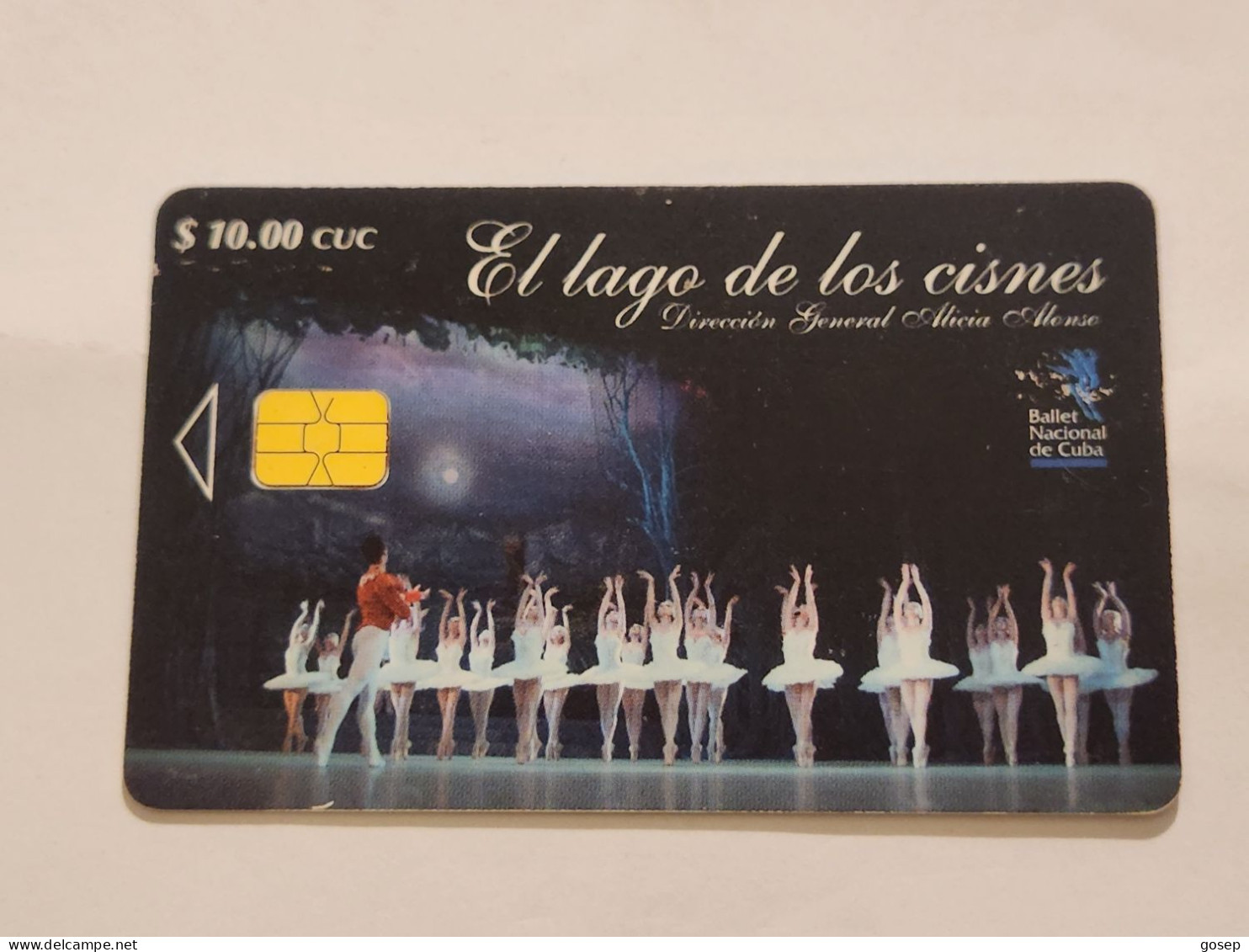 CUBA-(CU-ETE-0149)-El Lago De Los Cisnes-(9.95 USD)-(29)-($10)-(0007751234)-used Card+1card Prepiad Free - Cuba