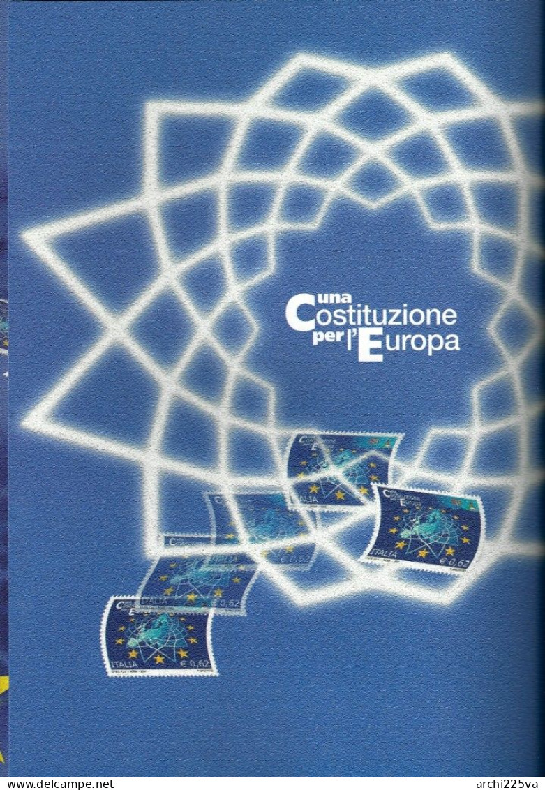 - ITALIA 2004 - FOLDER - Costituzione EUROPA - In Vendita Al FACCIALE - Folder