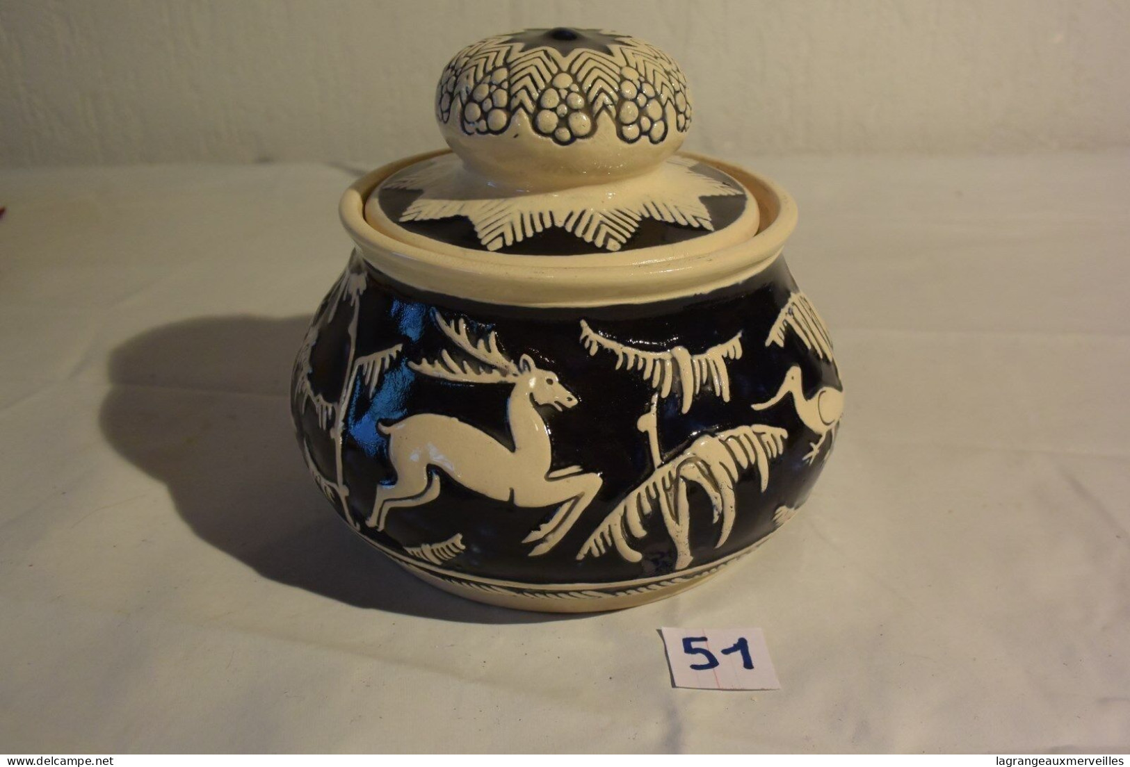 C51 Ancien Pot à Tabac GERMANY Numéroté 1885 - Tabaksdozen (leeg)