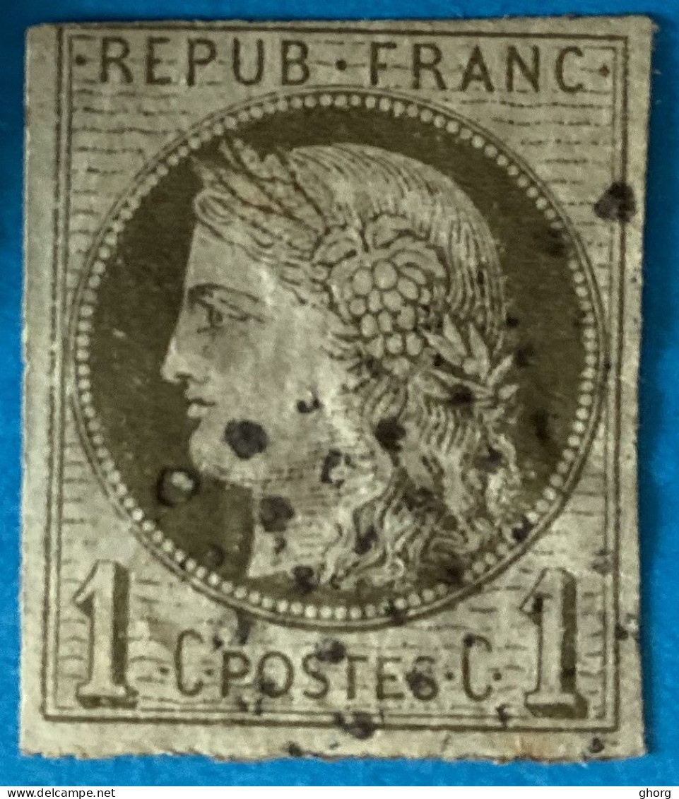 France 1870 : Emission De Bordeaux N° 39C Oblitérés - Cérès