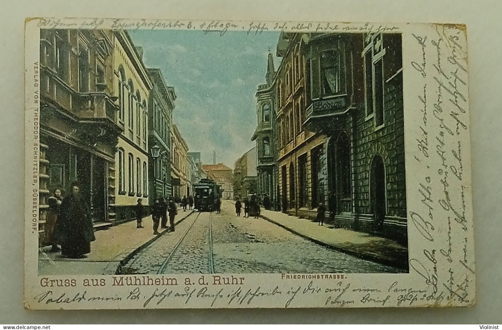 Germany-Gruss Aus Mülheim An Der Ruhr-Frierdichstrasse- Postcard Sent In 1901. - Muelheim A. D. Ruhr