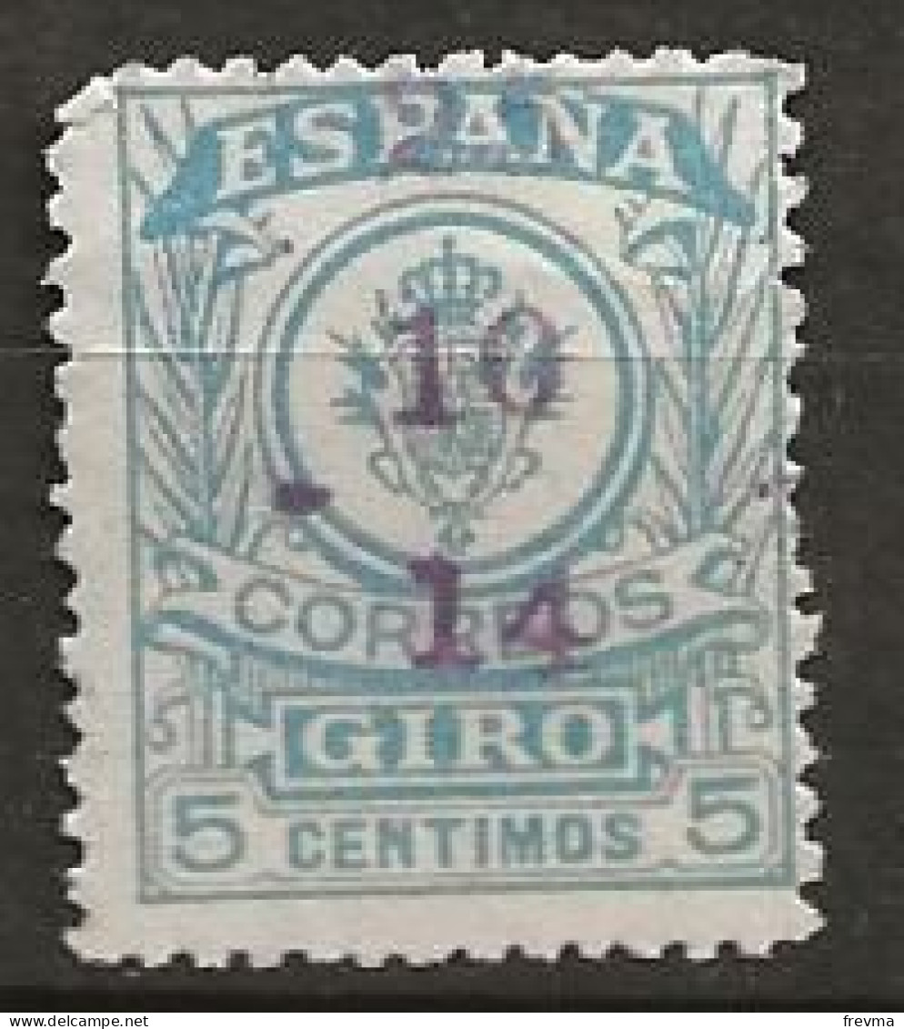 Timbre Pour Mandat Espagne 1915 Oblitéré - Postmandaten