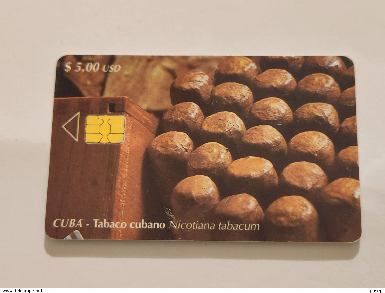 CUBA-(CU-ETE-0162B)-Tabaco Cubano-(32)-($5.00)-(0006156703)-used Card+1card Prepiad Free - Kuba