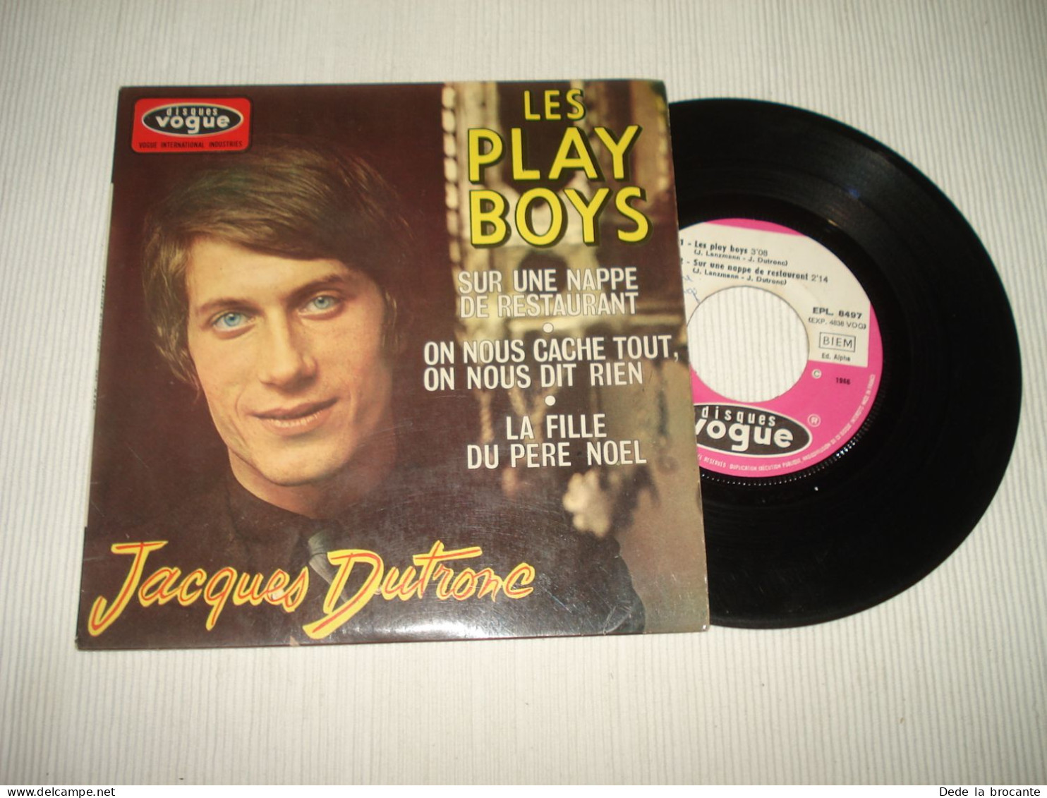 B13 / Jacques Dutronc – Les Play Boys - EP – Vogue – EPL 8497 - Fr 1966  VG++/NM - Special Formats