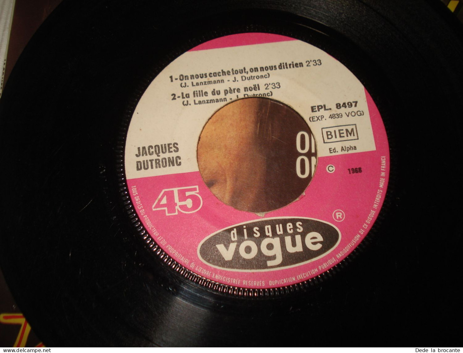 B13 / Jacques Dutronc – Les Play Boys - EP – Vogue – EPL 8497 - Fr 1966  VG++/NM - Formatos Especiales