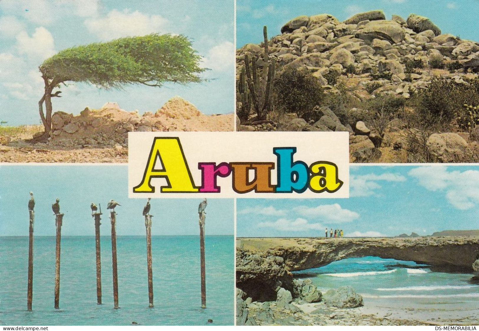 Aruba Views Old Postcard 1982 - Aruba