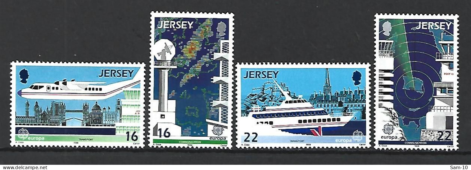 Timbre De Europa Neuf ** Jersey N 429 / 432 - 1988