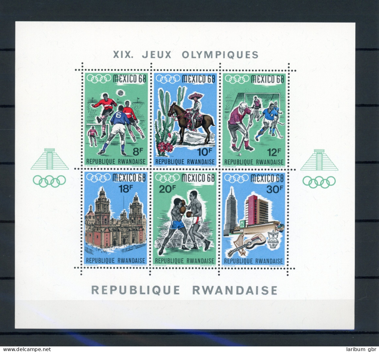 Ruanda Block 13 A Postfrisch Olympia #IF296 - Andere & Zonder Classificatie