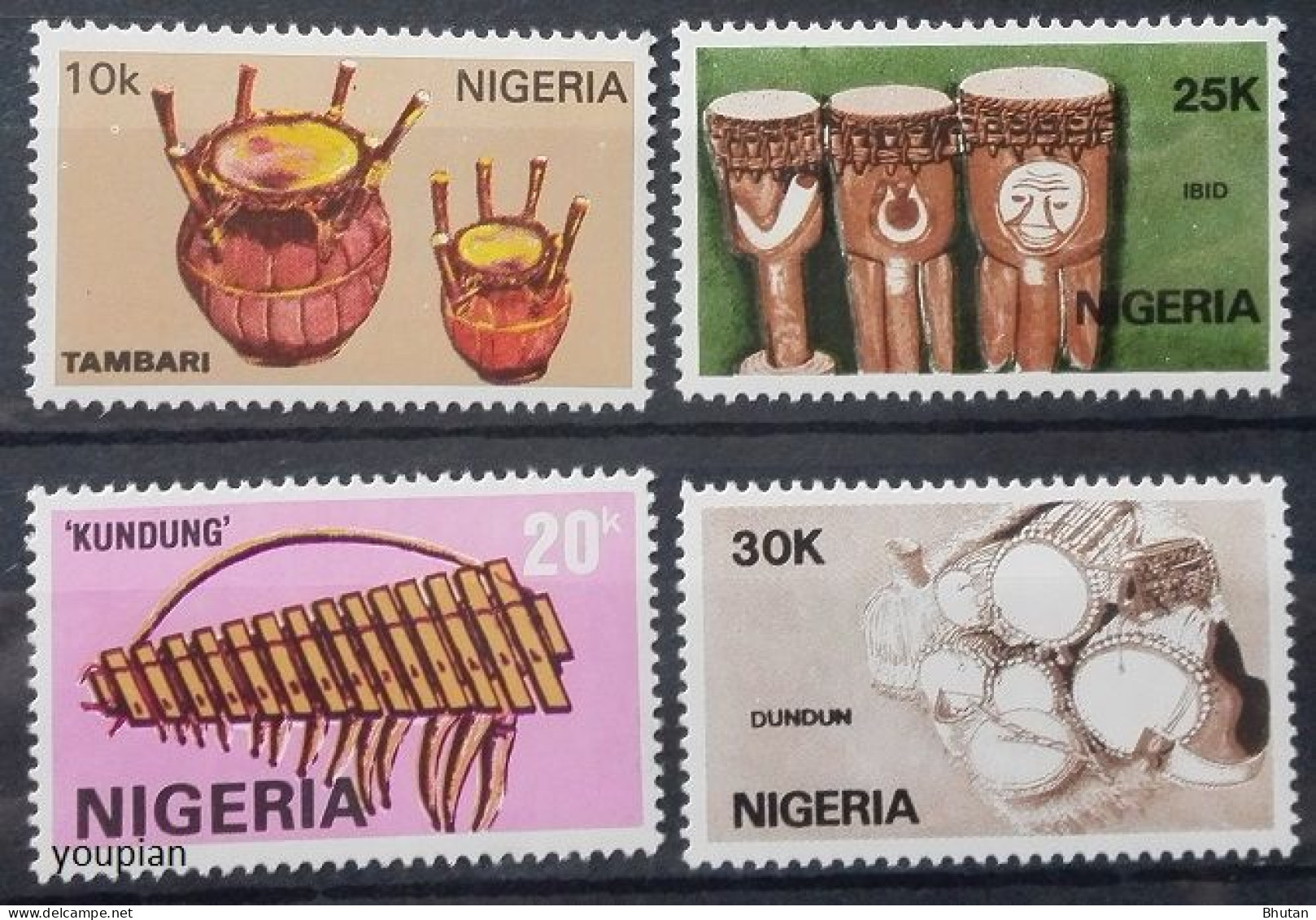 Nigeria 1989, Musical Instruments, MNH Stamps Set - Nigeria (1961-...)