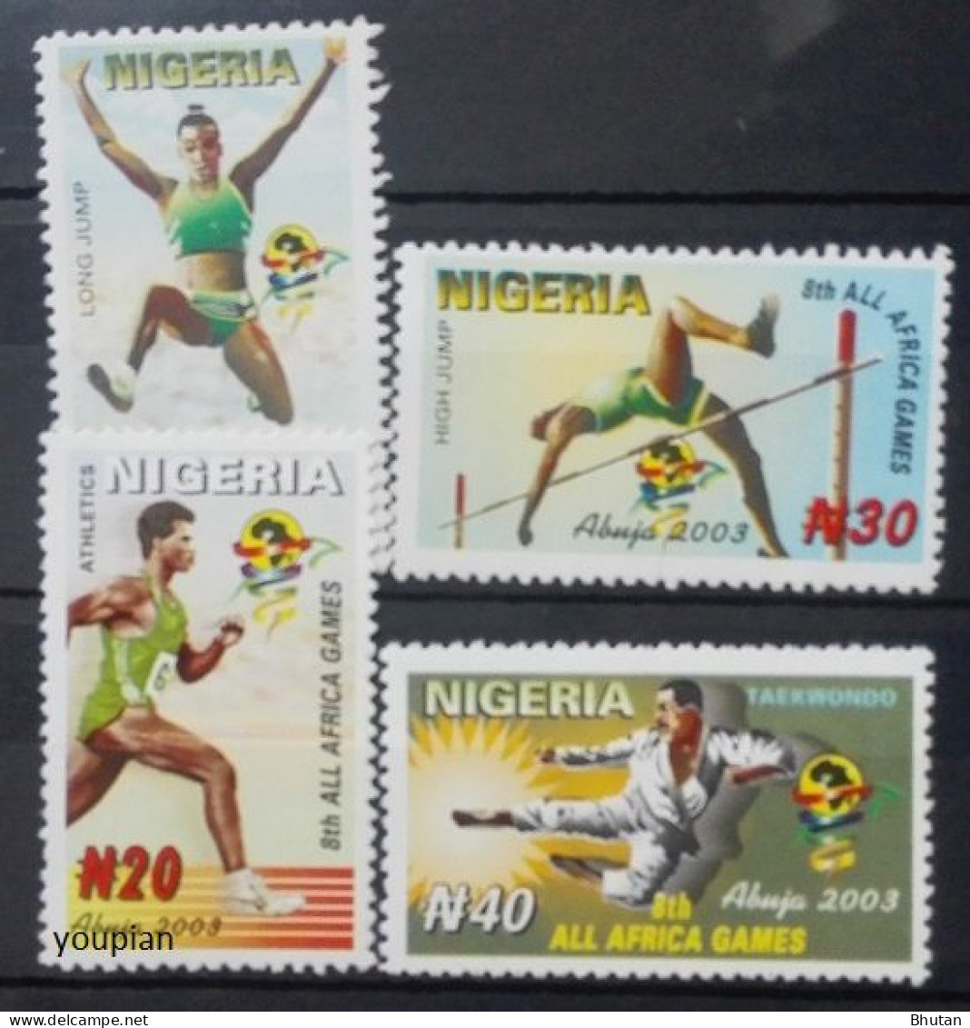 Nigeria 2003, 8th All African Games, MNH Stamps Set - Nigeria (1961-...)