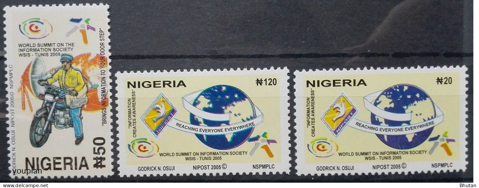 Nigeria 2005, International Summit About Information Society In Tunis, MNH Stamps Set - Nigeria (1961-...)