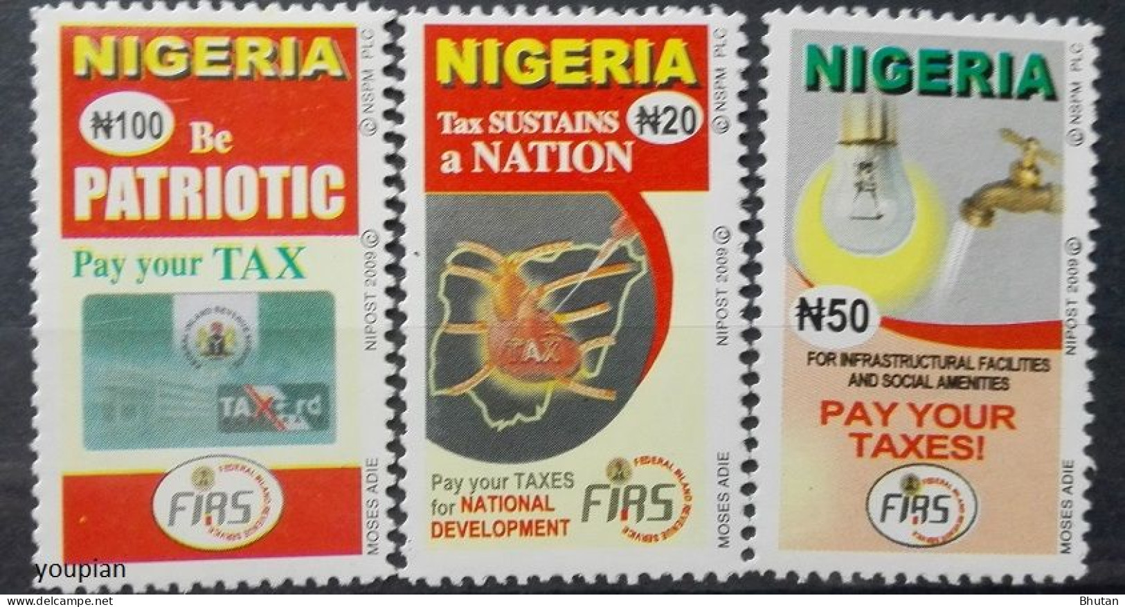 Nigeria 2011, Inland Revenue Pay Your Taxes, MNH Stamps Set - Nigeria (1961-...)