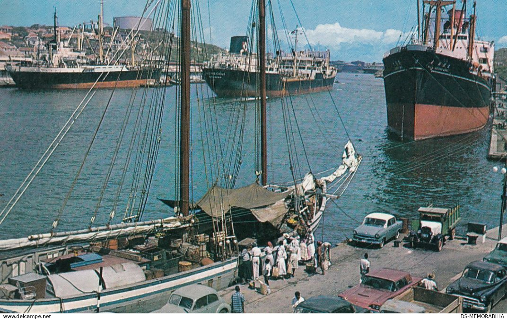 Curacao - Harbour Old Postcard - Curaçao