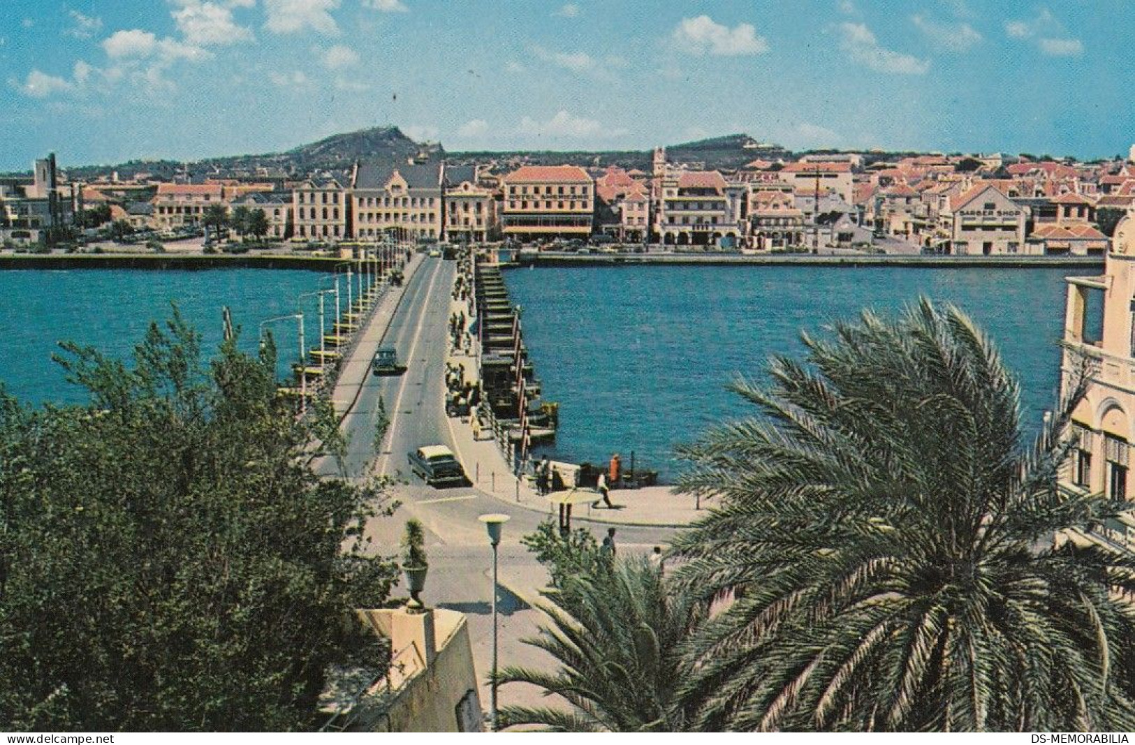 Curacao - Pontoon Bridge Old Postcard - Curaçao