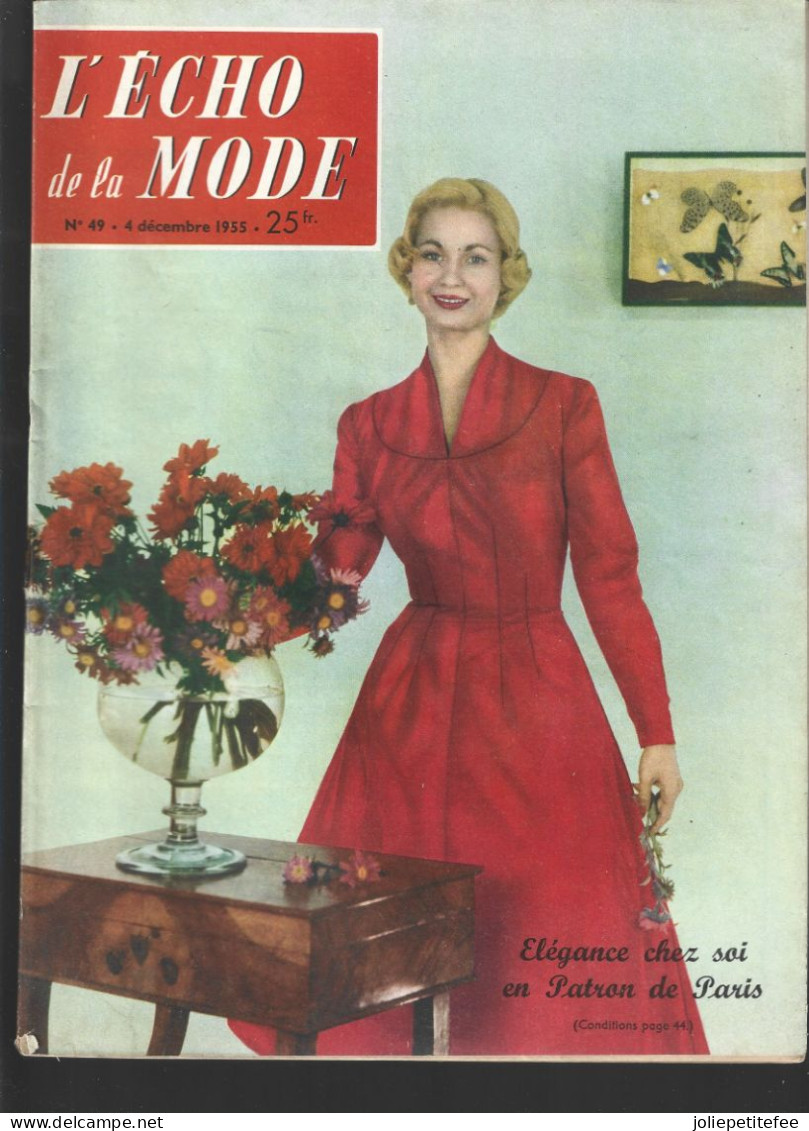 N°49 - 1955.  L'ECHO DE LA MODE.  Grand-Méres Et Petites Filles. - Mode