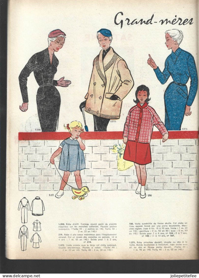 N°49 - 1955.  L'ECHO DE LA MODE.  Grand-Méres Et Petites Filles. - Moda