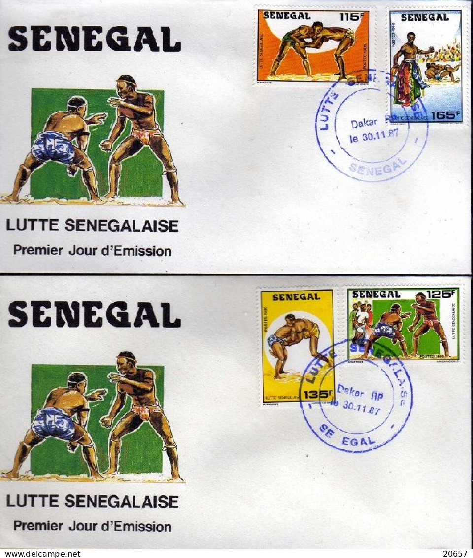 Senegal 0728/31 Fdc Lutte Traditionnelle - Lucha