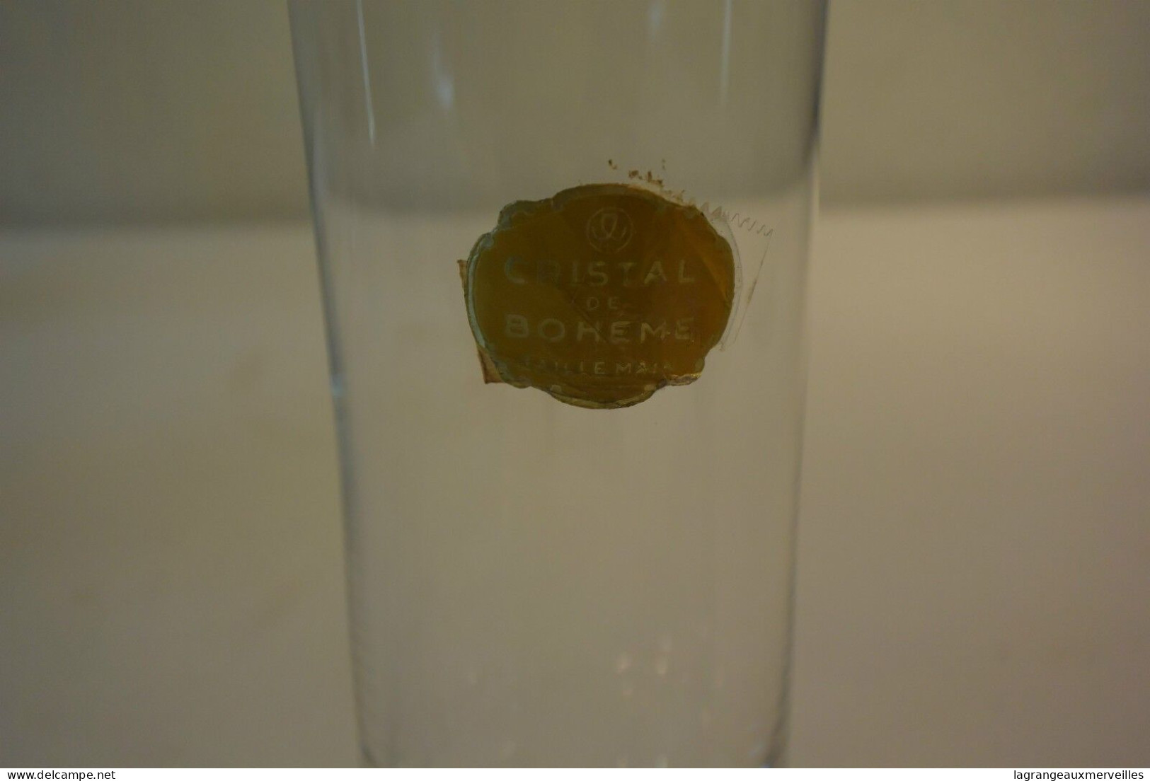 C51 Vase Soliflore En Cristal De Bohême Art Déco - Vasi