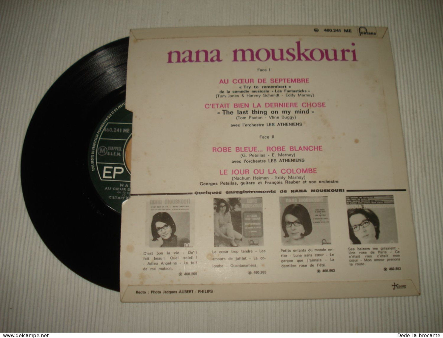 B13 / Nana Mouskouri – Au Cœur De Septembre - EP – 460.241 ME - Fr 1967  NM/NM - Speciale Formaten