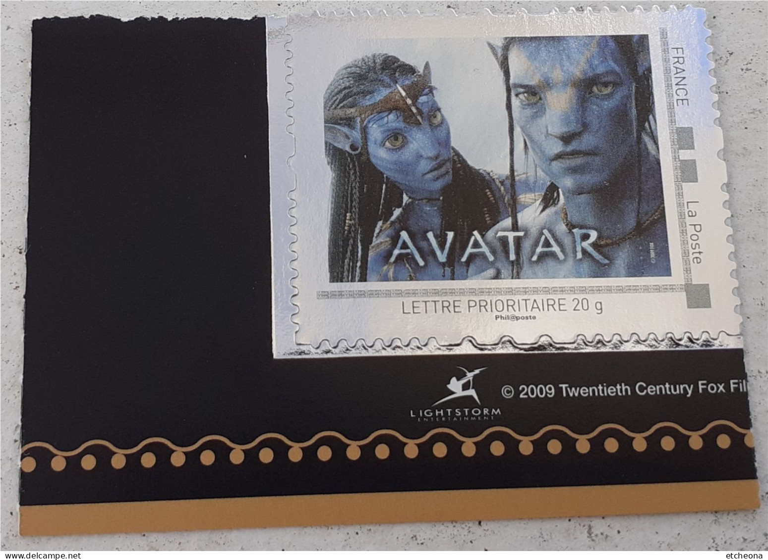 Avatar Le Film Culte Timbrifié, Timbre Neuf Autocollant Issu D'un Feuillet Collector De 10 Timbres - Unused Stamps