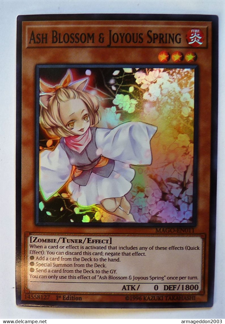 Carte US Yu-Gi-Oh! HOLO 1ère Edt 1996 / MAGO-EN011 ASH BLOSSOM & JOYOUS SPRING - Yu-Gi-Oh