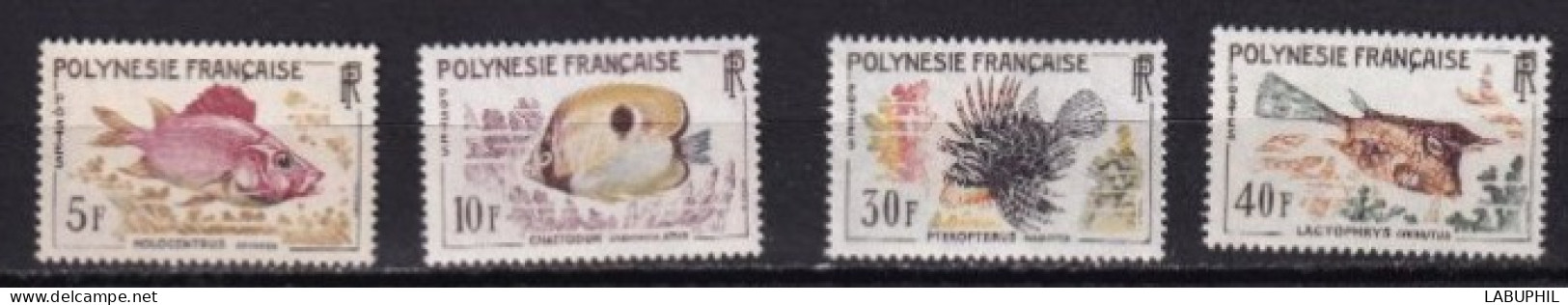 POLYNESIE FRANCAISE NEUF MNH ** 1962 Poissons Faune - Nuevos