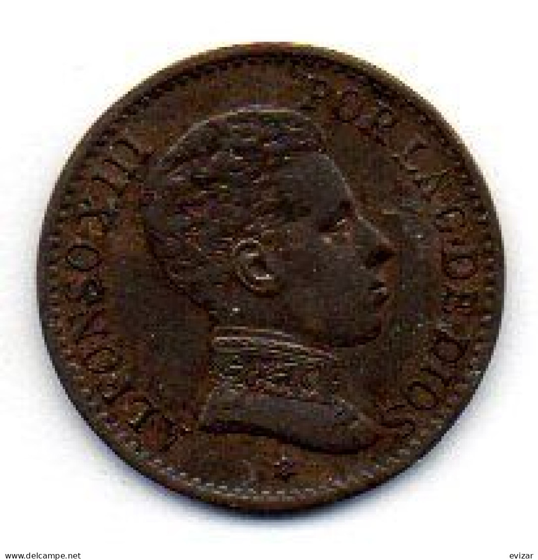 SPAIN, 1 Centimo, Bronze, Year 1906, KM # 726 - Otros & Sin Clasificación