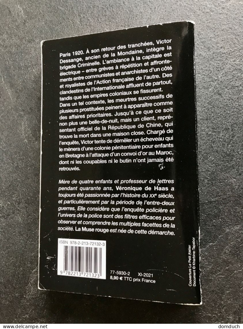 Edition Fayard    LA MUSE ROUGE    Véronique De HAAS    Prix Du Quai Des Orfèvres 2022 - Fayard