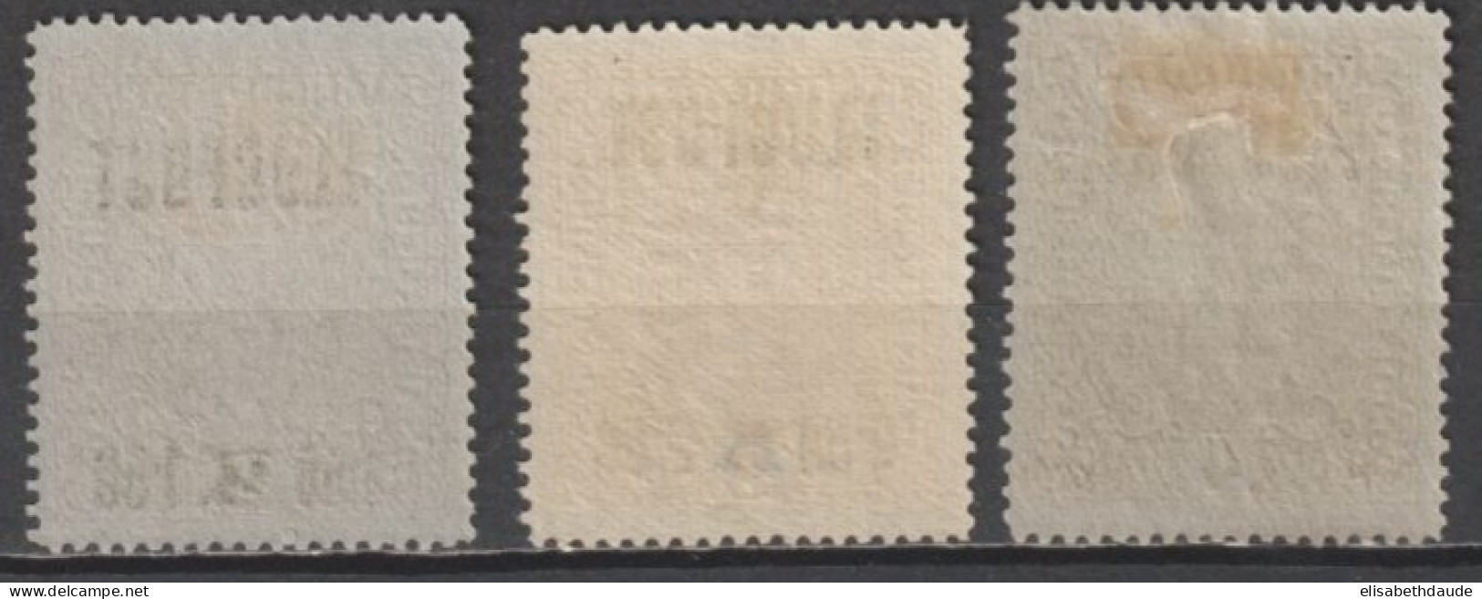 AUTRICHE - 1918 - POSTE AERIENNE YVERT N°1/3 * MLH  - COTE = 30 EUR - Nuevos