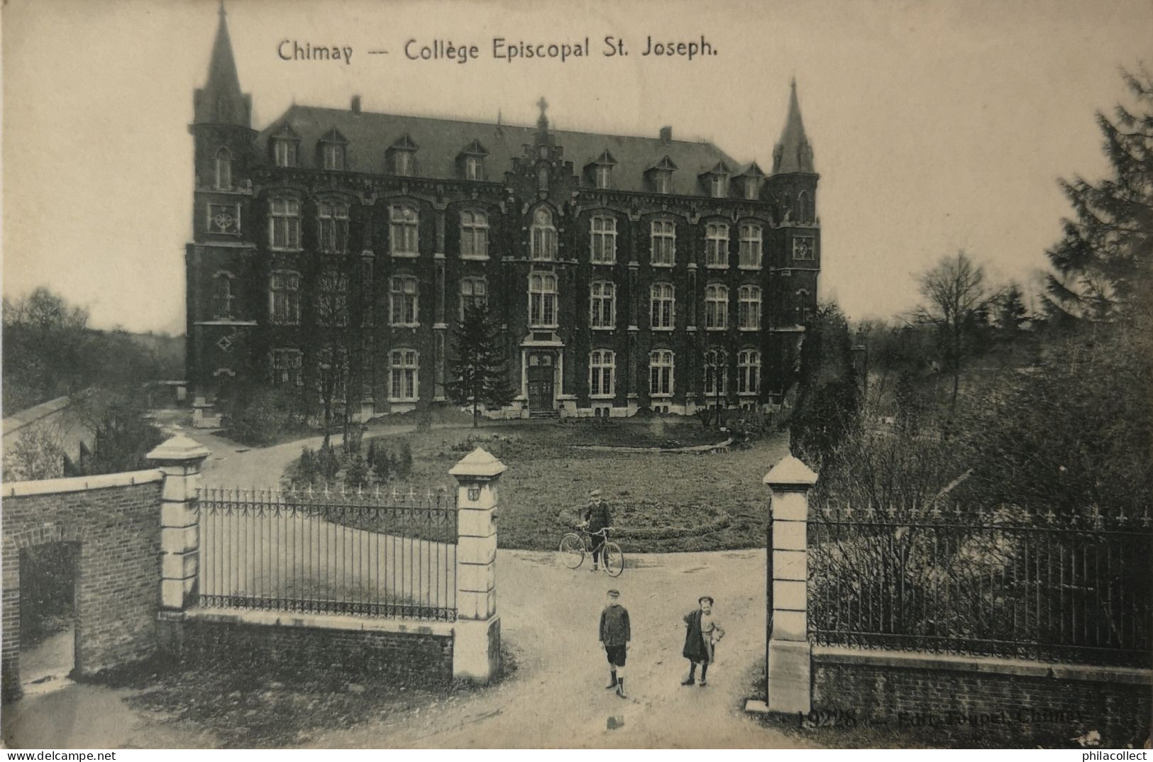 Chimay // College Episcopal St. Joseph (animee) 1914 - Chimay