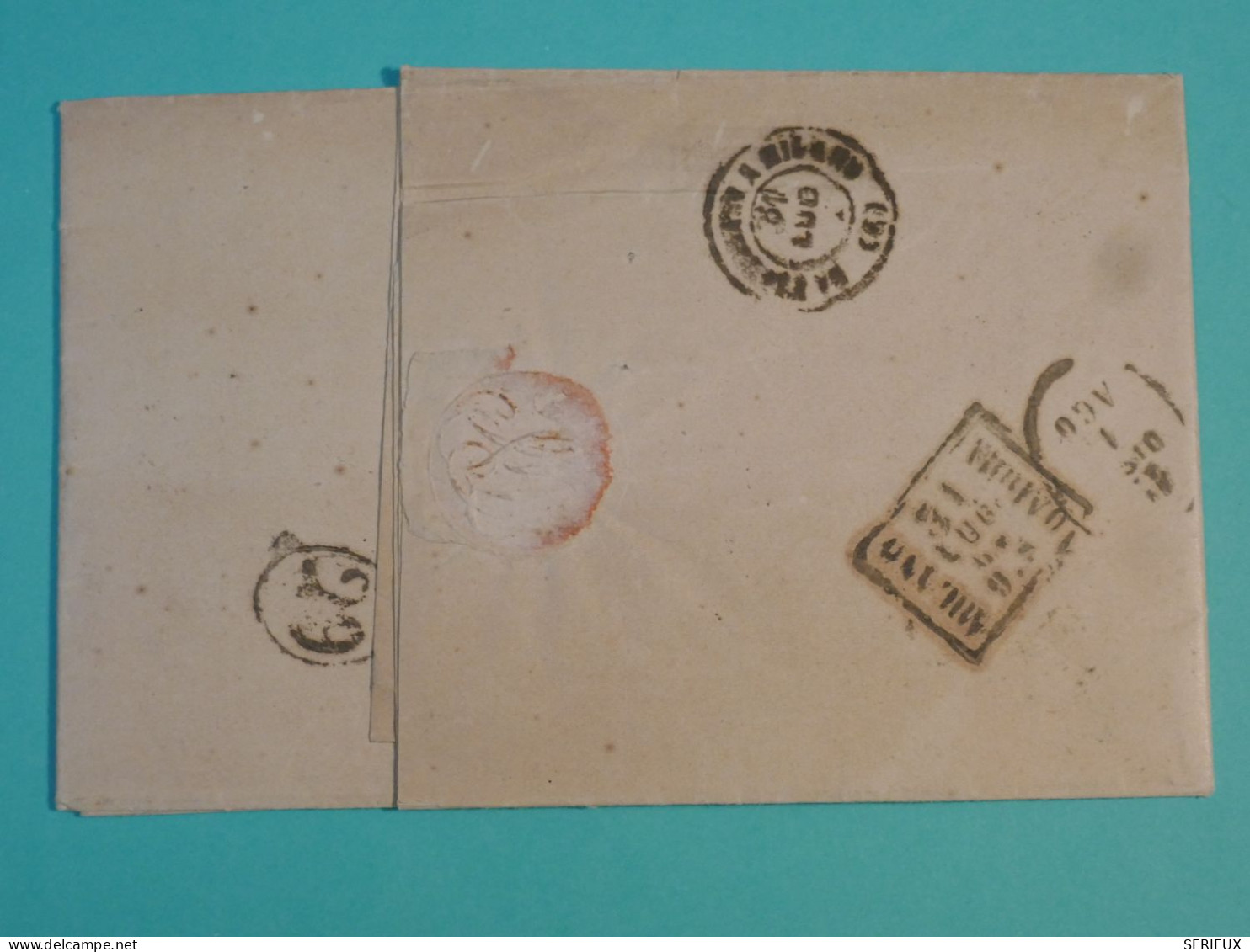 DJ 7 AUTRICHE    BELLE  LETTRE   1864  WIEN A MILANO ITALIA   + + AFFRANCH. INTERESSANT - ...-1850 Prephilately