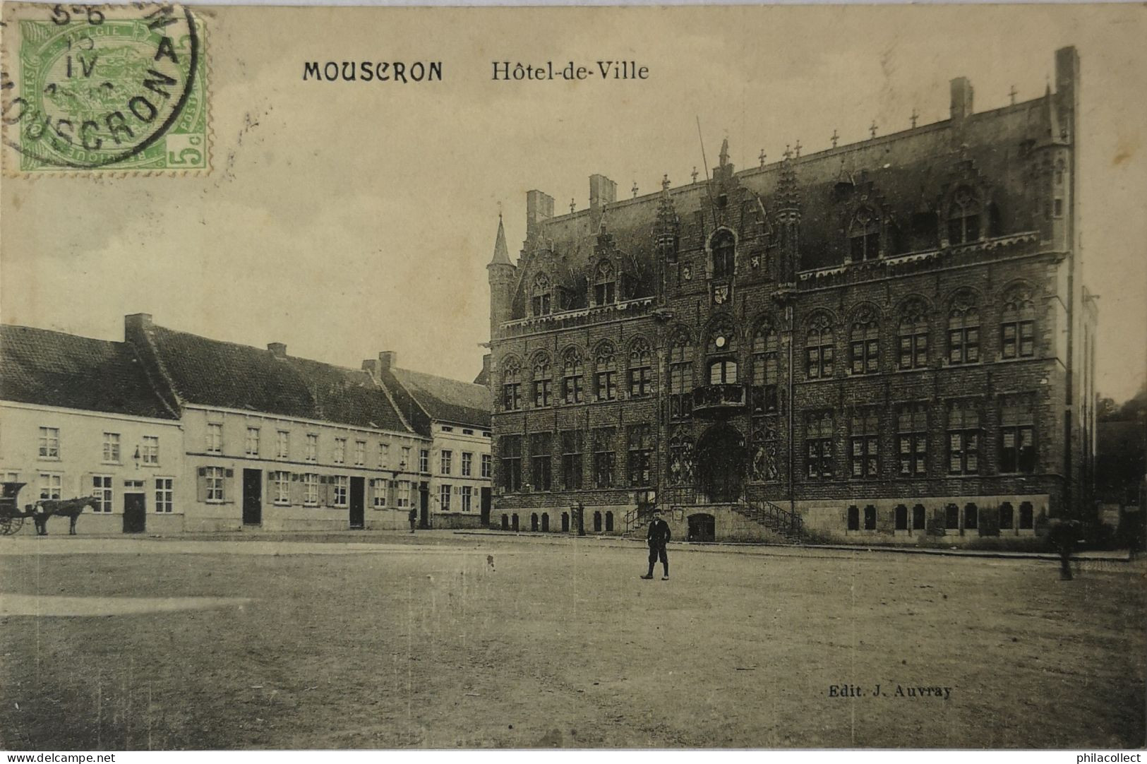 Moeskroen - Mouscron // Hotel De Ville (niet Standaard Zicht) 1912? - Moeskroen