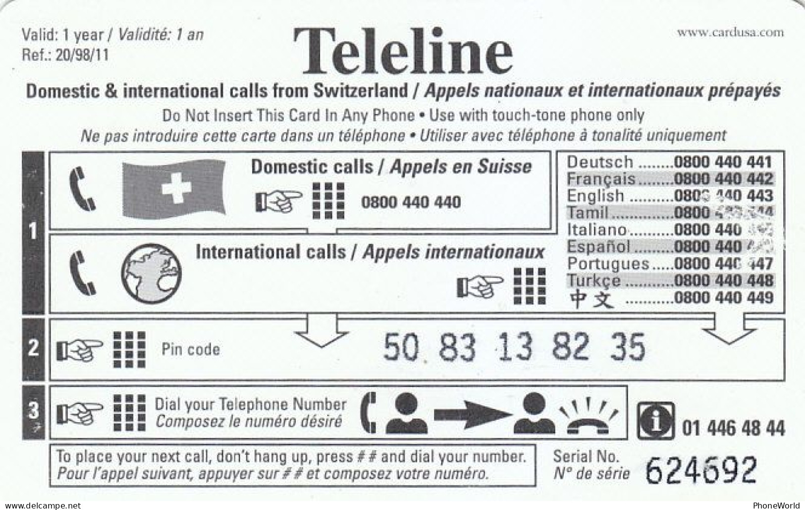 Swiss, VAN Teleline, Christmas - Schweiz