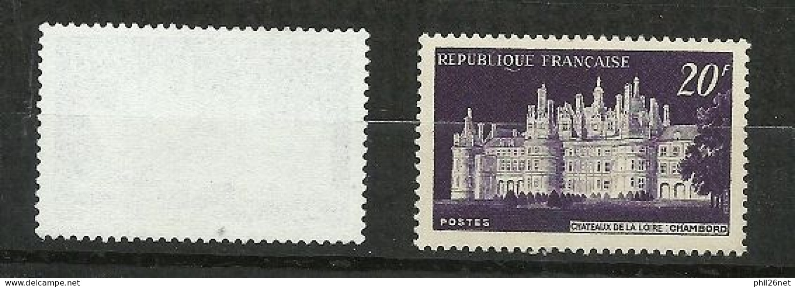 France  N° 924  Château De Chambord Bleu Roi   Neuf ( * ) B/TB  Le Timbre Type Sur Les Scans Pour Comparer   Soldé ! ! ! - Ongebruikt