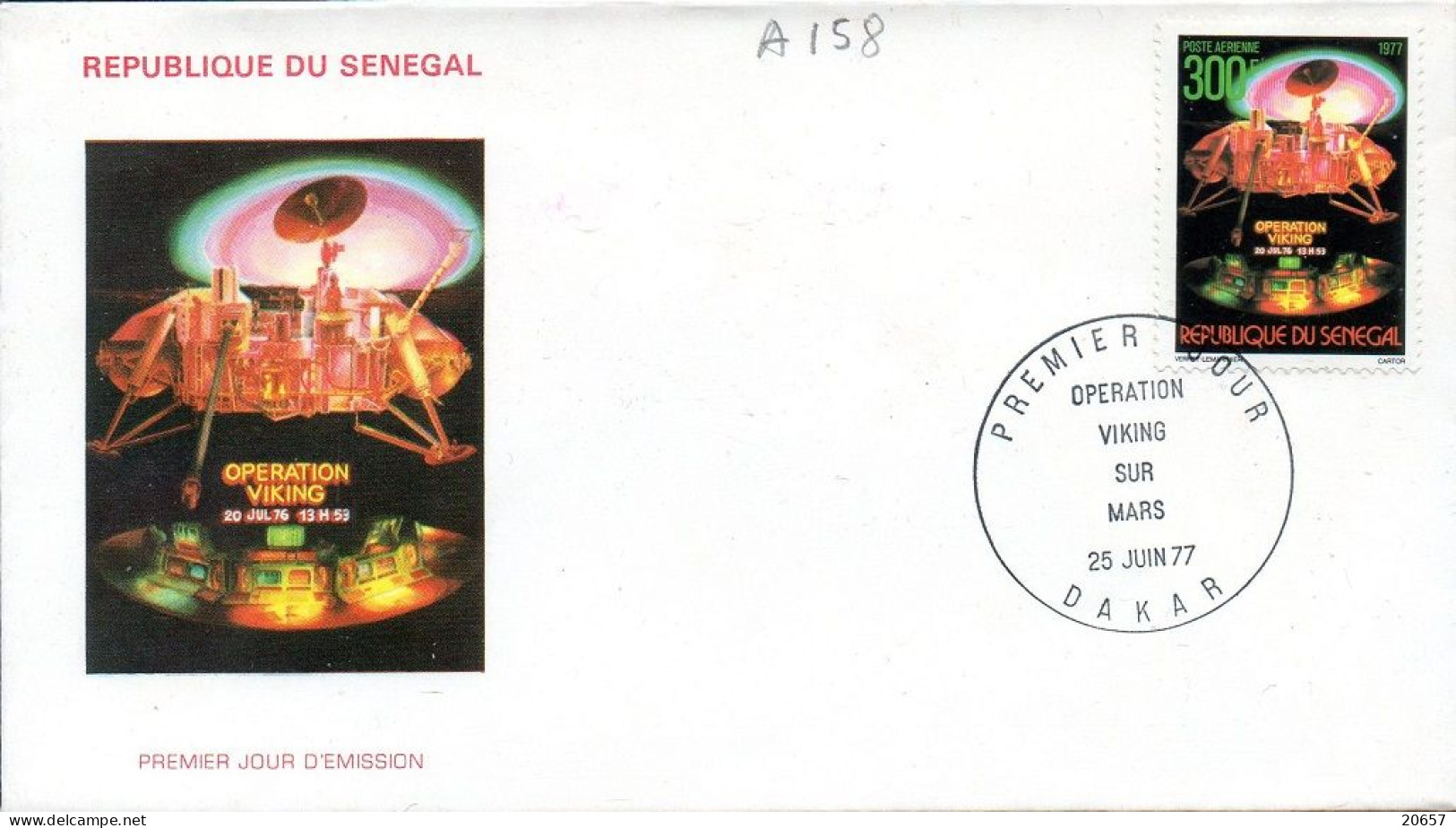 Senegal A 158 Fdc Opération Viking - Africa