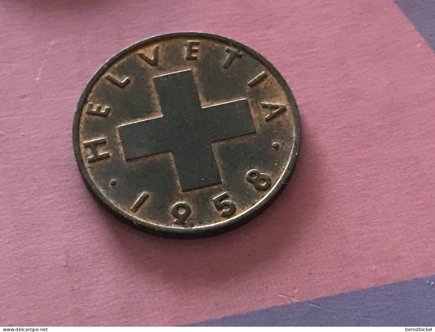 Münze Münzen Umlaufmünze Schweiz 2 Rappen 1958 - 2 Centimes / Rappen