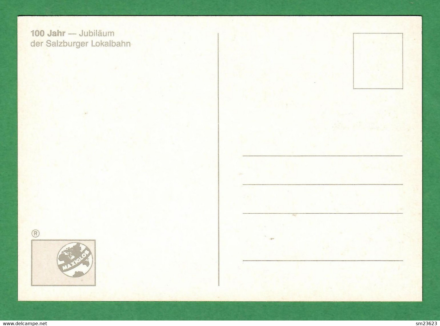 Österreich  1986 Mi.Nr. 1854 , 100-Jahr-Jubiläum Der Salzburger Lokalbahn - Maximum Card - Salzburg 8.8.1986 - Maximum Cards