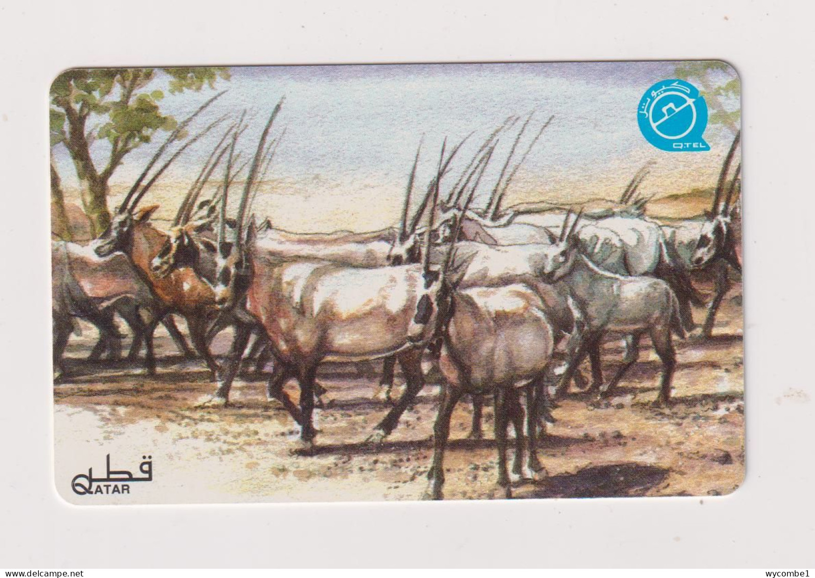 QATAR - Arabian Oryx Magnetic Phonecard - Qatar