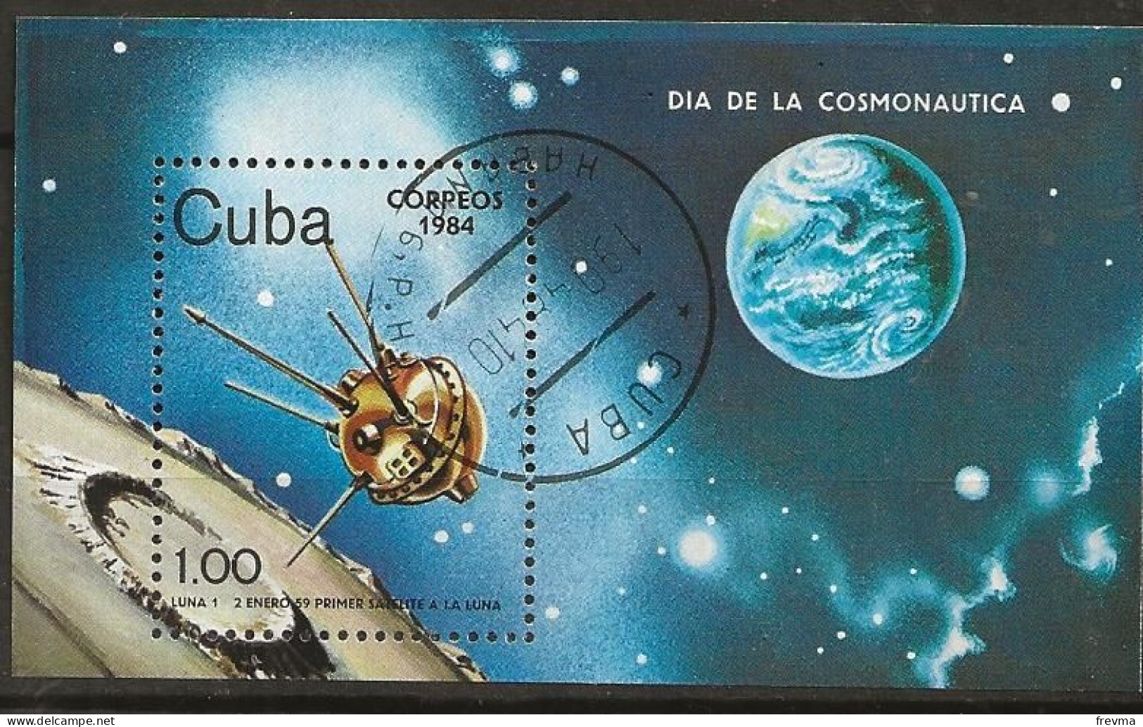 Timbre Cuba Bloc Feuillet 1984 - Blocks & Sheetlets