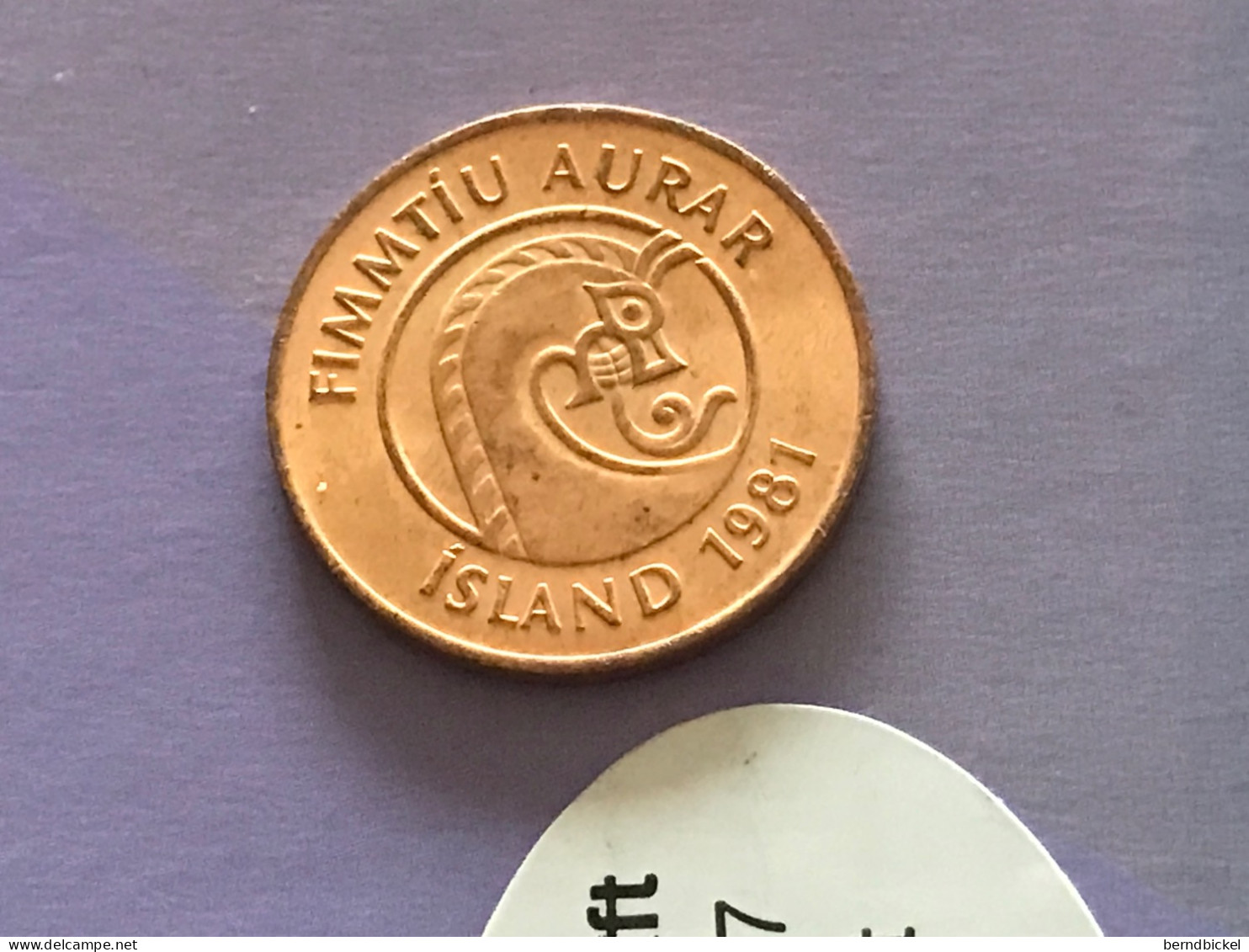 Münze Münzen Umlaufmünze Island 50 Aurar 1981 - Iceland