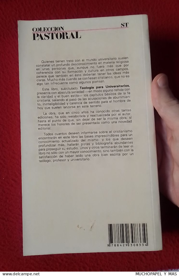 LIBRO ESTA ES NUESTRA FE LUIS GONZÁLEZ-CARVAJAL TEOLOGÍA PARA UNIVERSITARIOS PASTORAL ED. SAL TERRAE 1993..RELIGIÓN..... - Religión Y Paraciencias